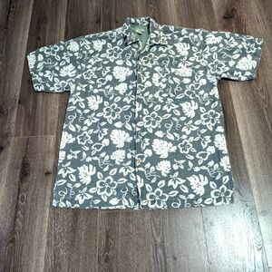 - Bugle Boy Vintage Button Down shirt. Hawaiian. Ramie and cotton blend. S…